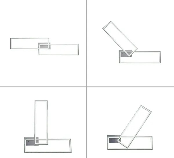 Leuchten Direkt14635-55-LED RGB Stmievateľné stropné svietidlo FELIX 34,5W/230V+DO
