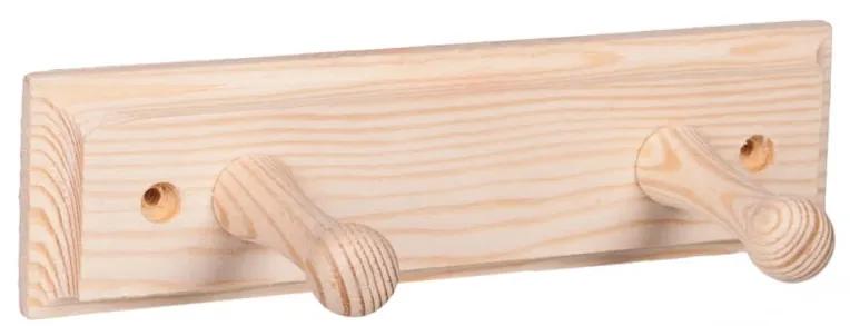 Drevobox Nástenný vešiak drevený 20cm