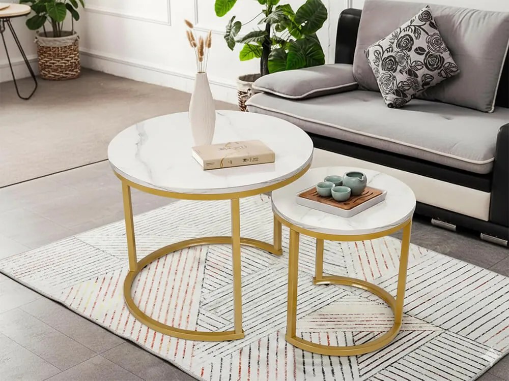 CH Konferenčné stolíky Paula - biela