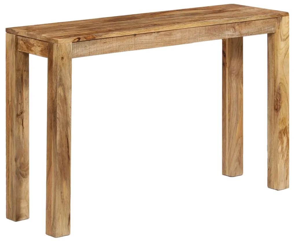 vidaXL Konzolový stolík z mangovníkového dreva 118x35x76 cm