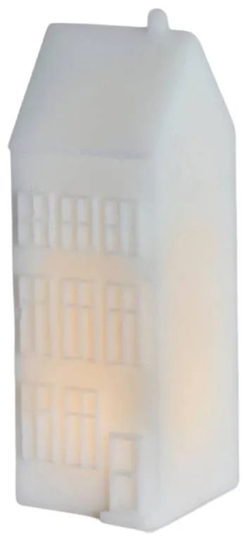 SIRIUS LED městský dům z Kodaně, Nyhavn, bílý, 6x6x17,5 cm