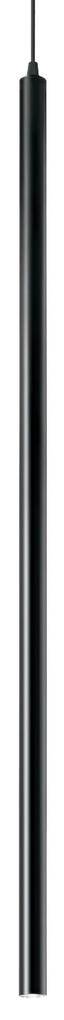 Závesné svietidlo Ideal lux 142913 ULTRATHIN SP1 BIG ROUND NERO 1xLED 12W/760lm 3000K čierna