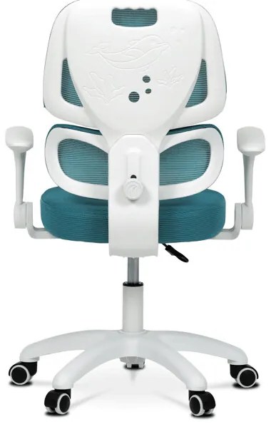 Autronic BONTEC Detská stolička, výškovo nastaviteľná, modrá sieťovina, KA-K1063 BLUE Farba: Šedá