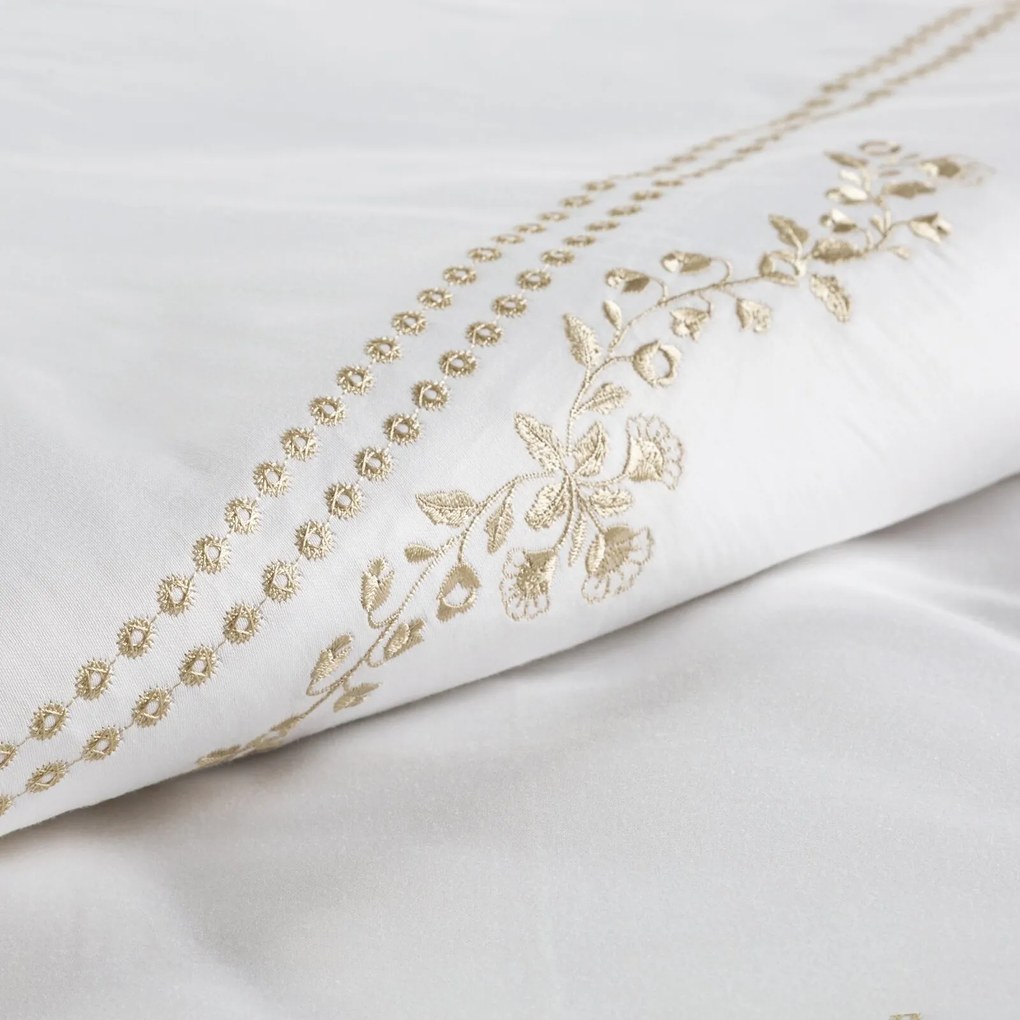 MAKOSATÉNOVÉ OBLIEČKY REINA53 160X200 CM, 2 KS 70X80 CM BIELE