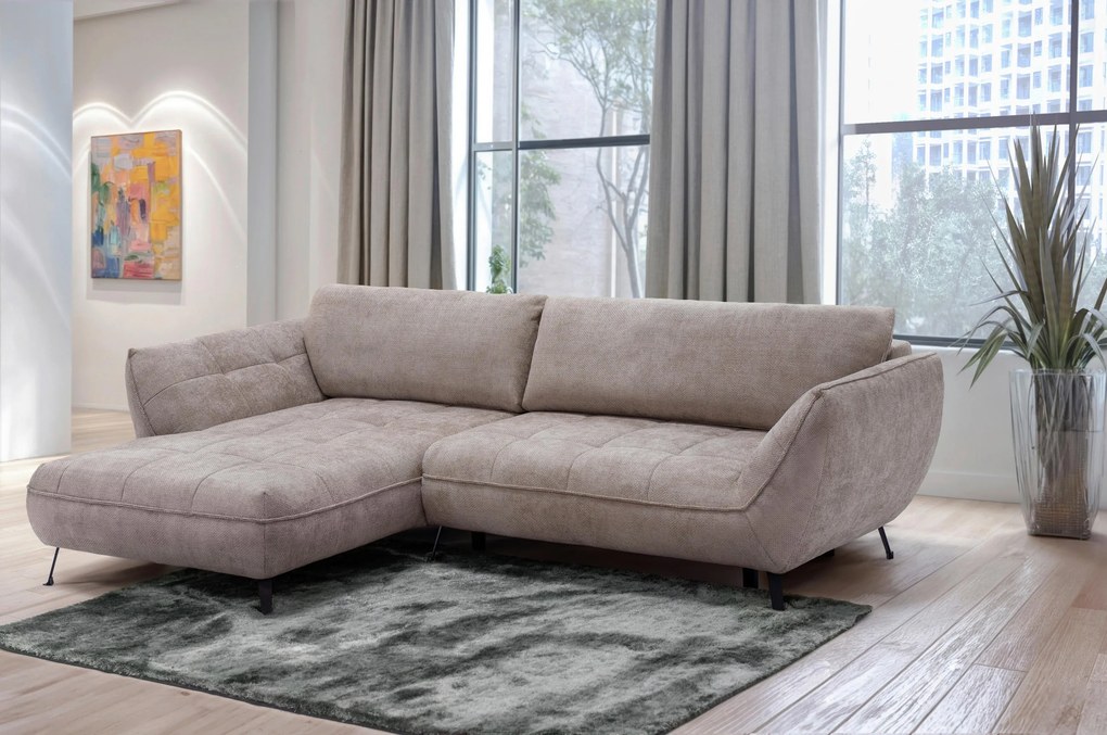 XXXLutz ROHOVÁ SEDAČKA, textil, svetlohnedá MID.YOU - Sedačky - 000694008605