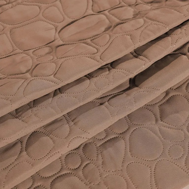 Svetlohnedý prehoz na posteľ STONE Rozmer: 200 x 220 cm