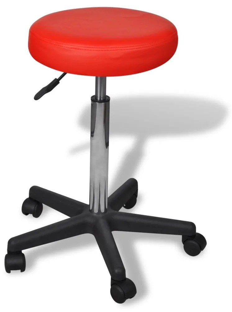 vidaXL Kancelárska stolička, červená