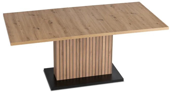 JAKS Rozkladací stôl 130 - 180 cm dub artisan čierny Giant