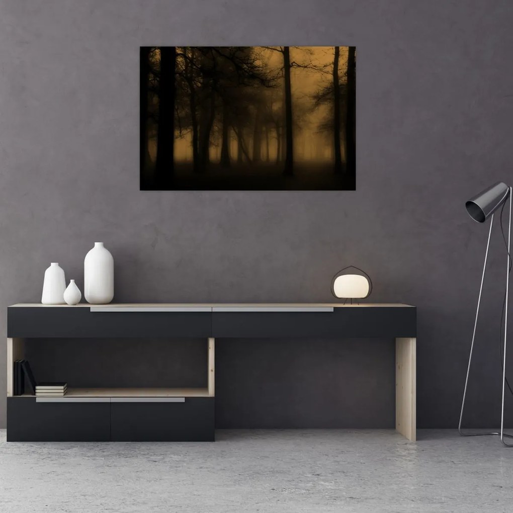 Obraz - Temný les (90x60 cm)