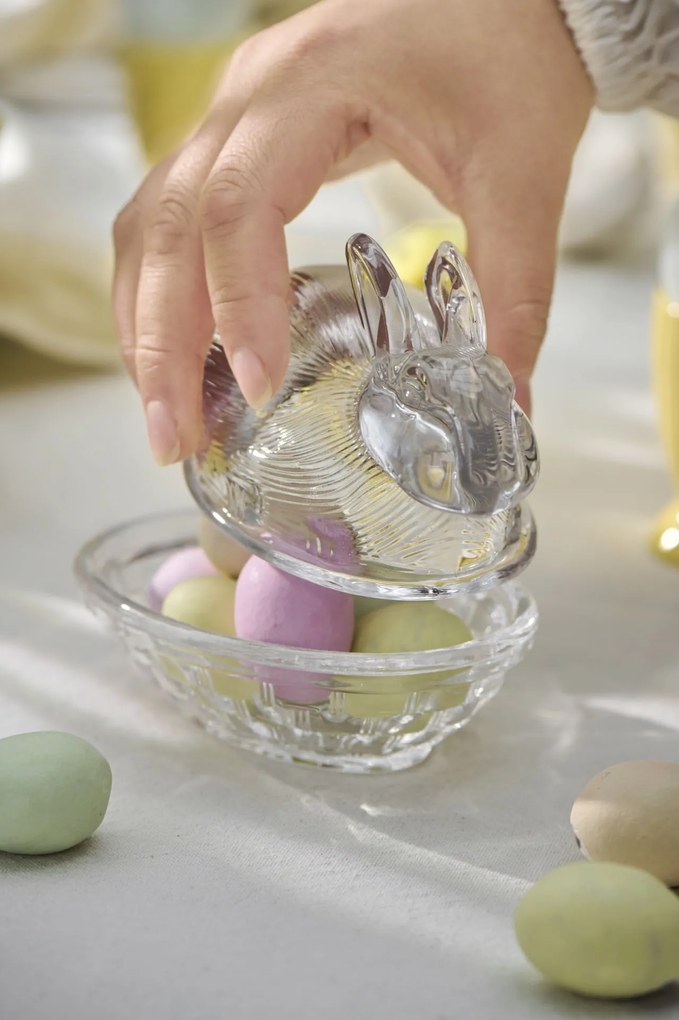 Ib Laursen Veľkonočná dekorácia Easter Bunny Glass