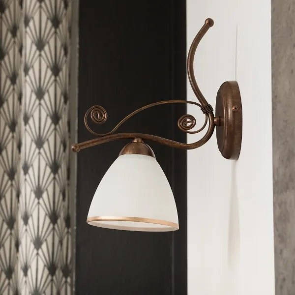 Nástenná lampa RETRO II 1xE27/60W/230V bronz patina