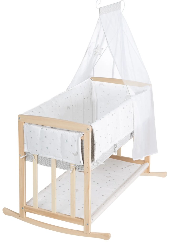 roba Detská postieľka so spacím vakom 4 v 1 (hviezdna obloha) (100333714)