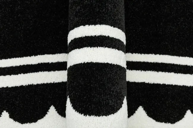 Detský koberec LIMA M138A čierny / biely