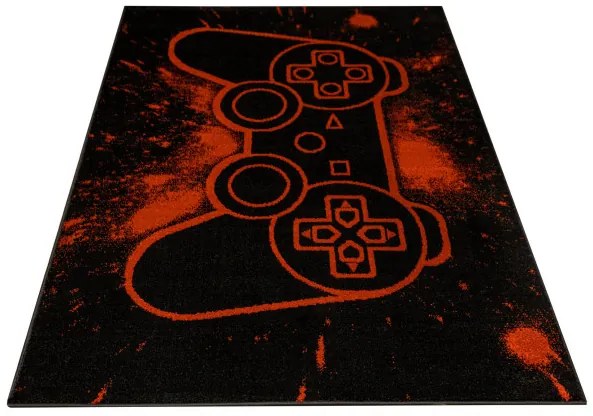 Koberec Lima G932A Gamepad čierny / svetločervený