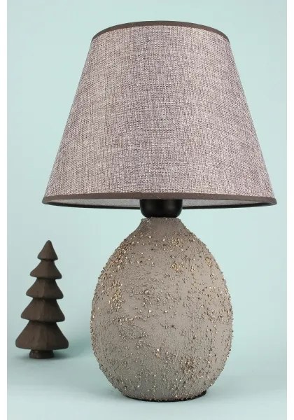 Stolná lampa RAMZES 1xE27/40W/230V šedá