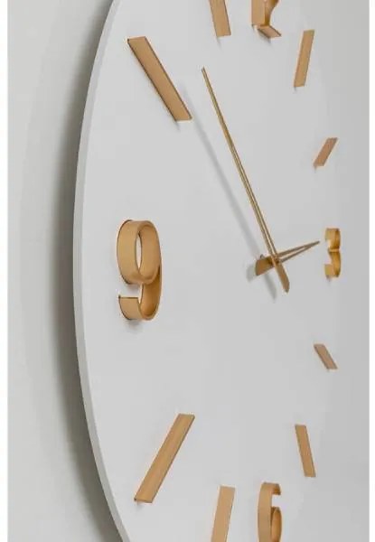 Oscar nástenné hodiny biele