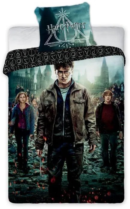 FARO -  FARO Obliečky Harry Potter Relikvie smrti Bavlna, 140/200, 70/90 cm