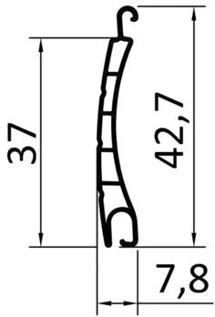 Vonkajšia roleta manuálna L 105x106,5 cm dopravná biela RAL 9016