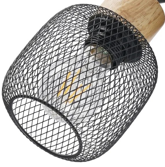 Brilagi - Bodové svietidlo BASKLITE 2xE27/15W/230V kaučukovník/čierna