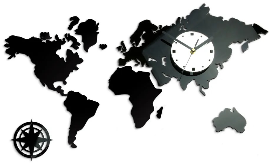 Moderné nástenné hodiny WORLD