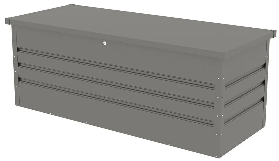 G21 Záhradný box Denver 560 L, metalický šedý plechový PE63900852