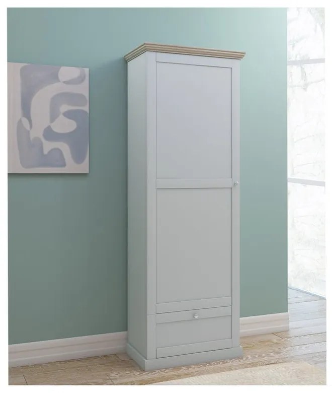 Sivá šatníková skriňa 60x180 cm Binz – Støraa