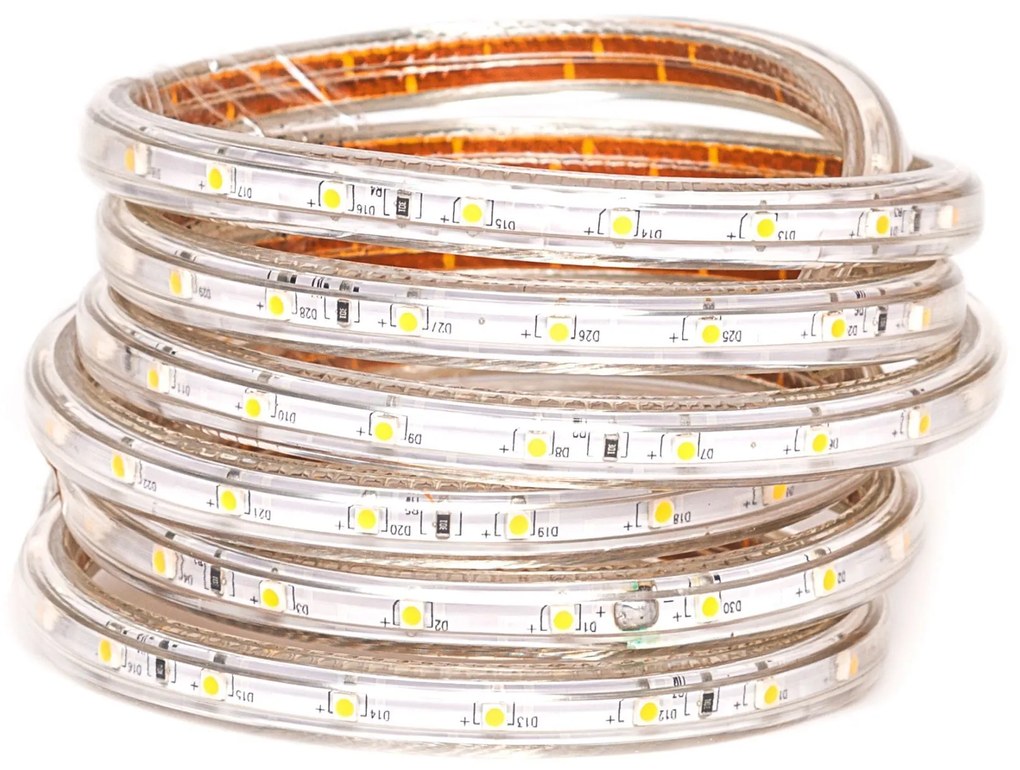 LED pásik 4,5Wm 230V s krytím IP67 Farba svetla Teplá biela