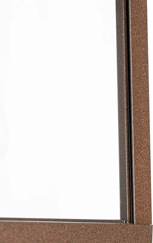 Priemyselná vonkajšia nástenná lampa hrdzavohnedá IP44 - Charlois