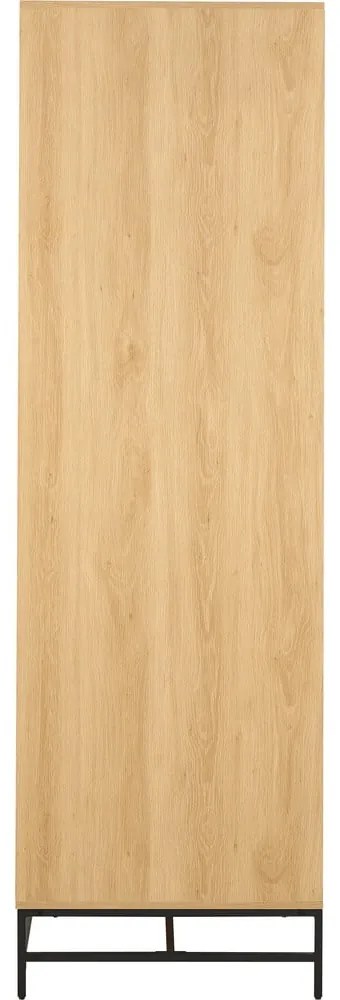 Šatníková skriňa v dekore duba v prírodnej farbe 99x200x60 cm Albany – Actona
