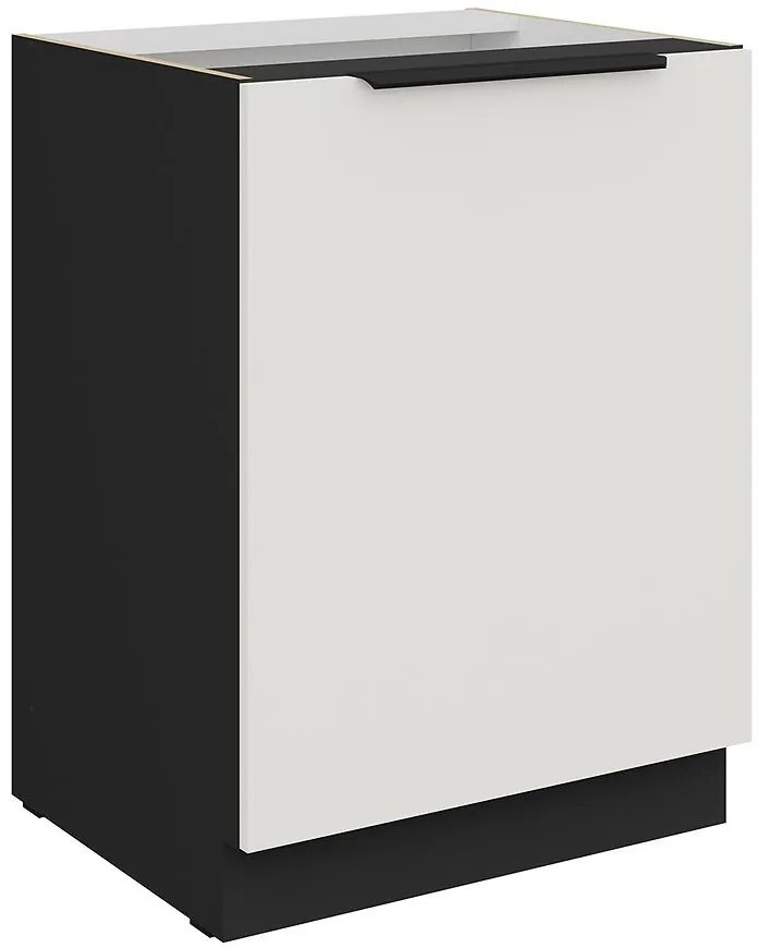 Kuchynská skrinka Aria-Wh/Bl Anti Fingerprint 60d 1f Bb