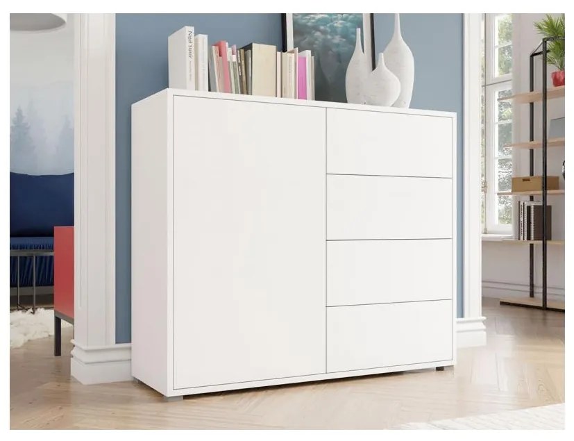 MIRJAN 24 Komoda GESITA 93x41 cm biela MJ0118