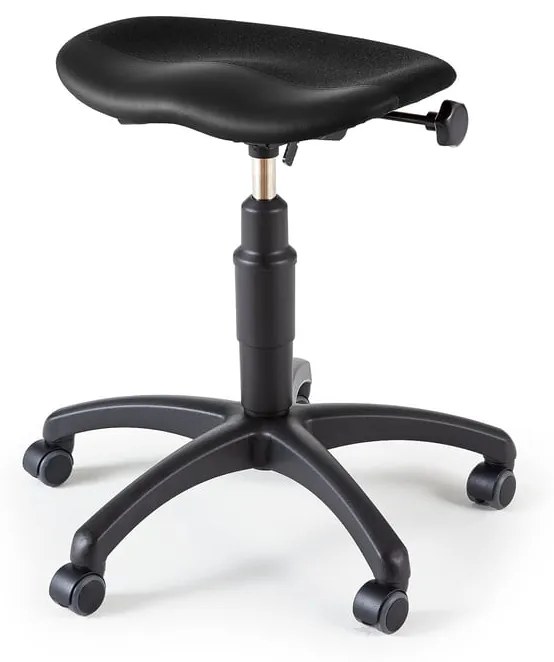 Sedlová stolička KEN, čierna