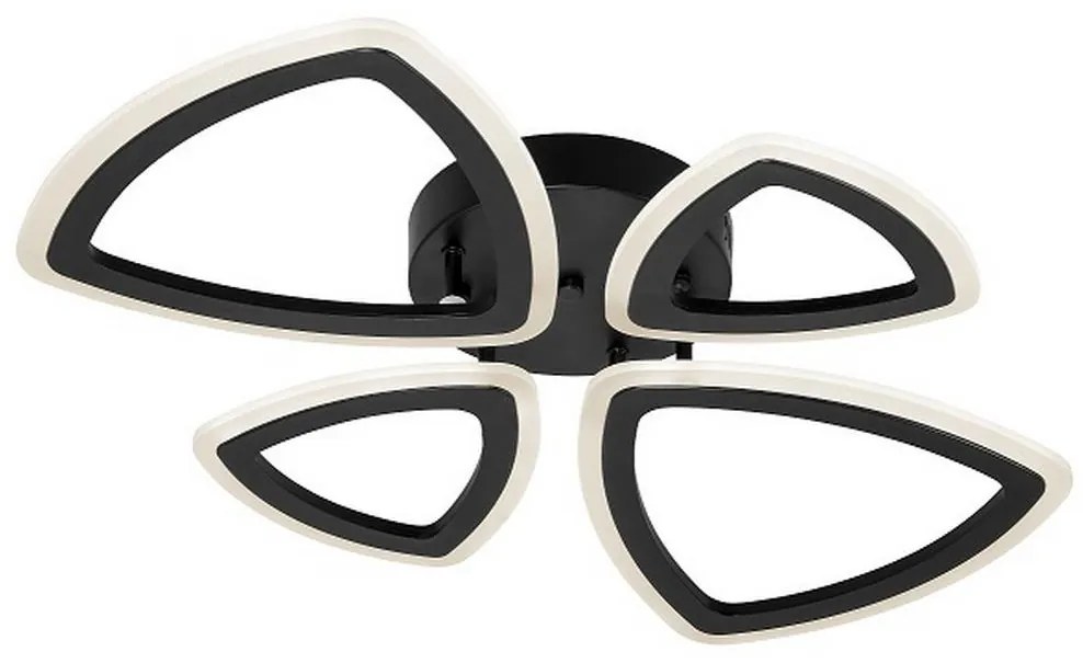 Prisadený luster 4xLED/22W/230V čierna