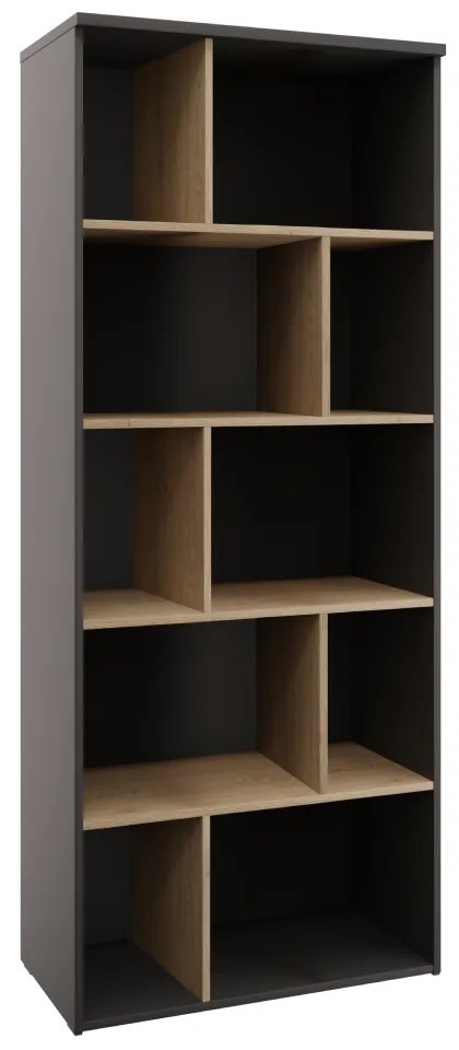 Knižnica ADAPO 02, antracitová