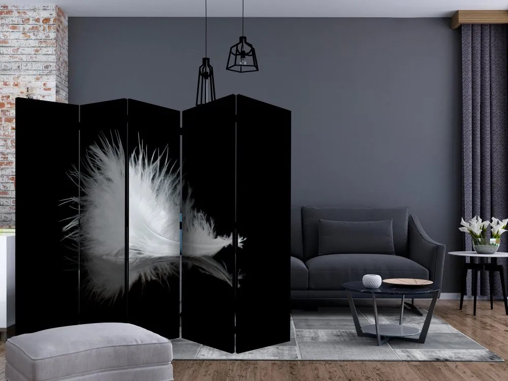 Artgeist Paraván - White feather [Room Dividers]