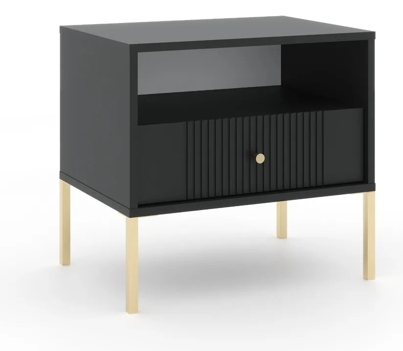 Noční stolek Iseo II 54 cm černý