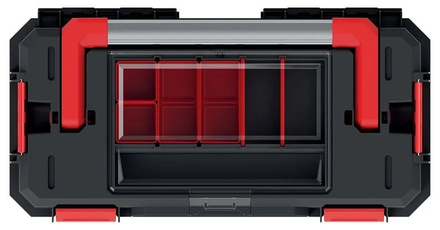Kufor na náradie B, šírka 55 cm, organizér, čierna