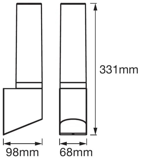 Ledvance - LED Vonkajšie nástenné svietidlo FLARE 1xLED/7W/230V IP44