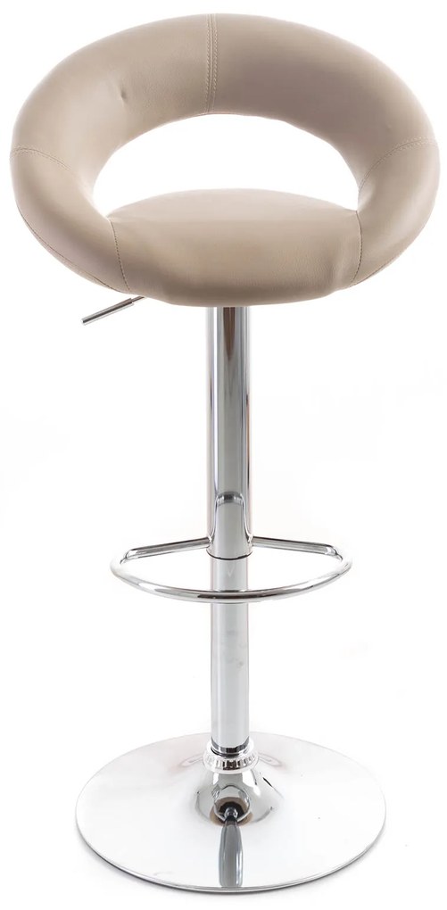 G21 Barová stolička Orbita koženková coffee
