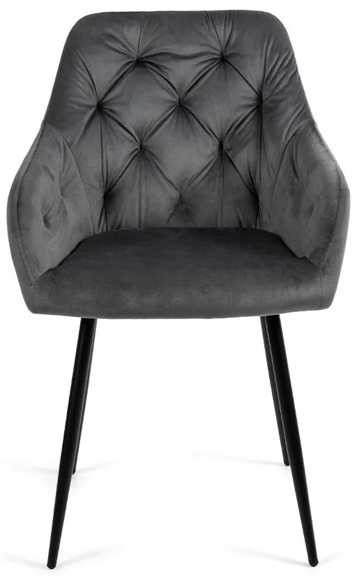 Noela Zamatová jedálenská stolička SIENA sivá