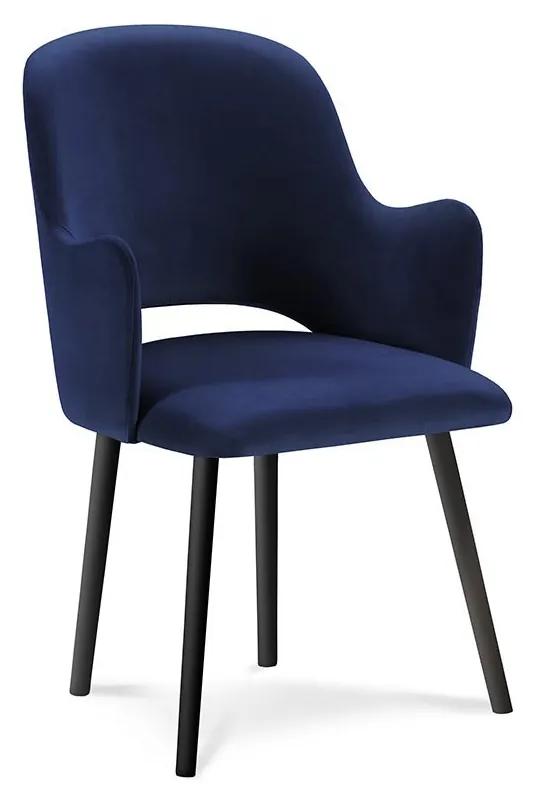 Sada 4 ks Zamatová stolička Laelia dĺžka 54 × šírka 50 × výška 85 cm MILO CASA