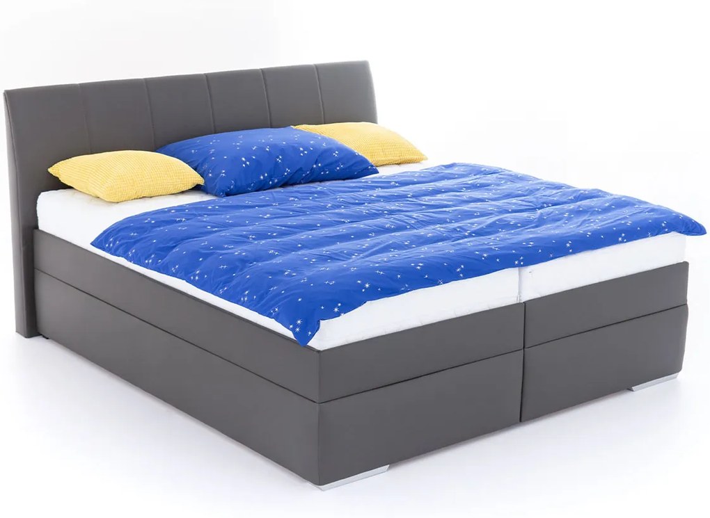 DREVONA Manželská posteľ 160 cm šedá LIPARI 6, MO5