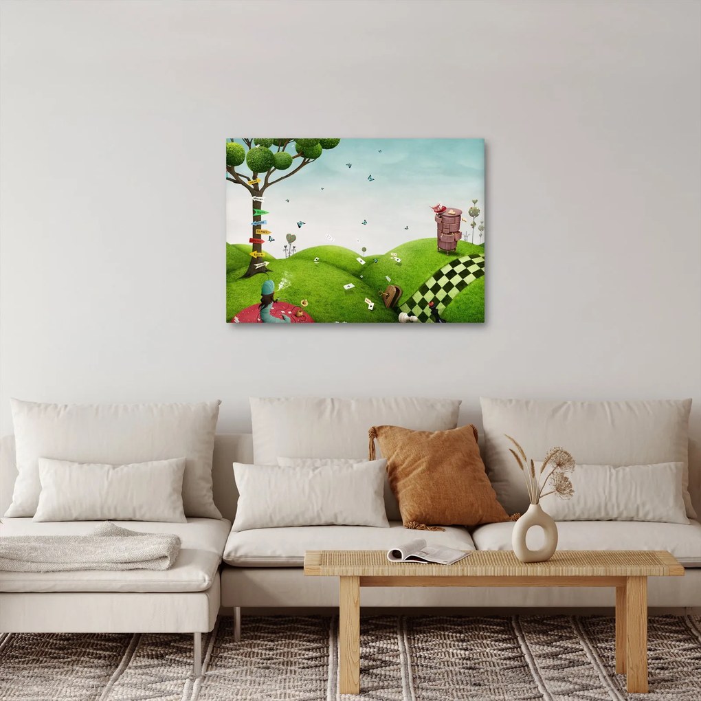Obraz podivuhodnej krajiny (70x50 cm)
