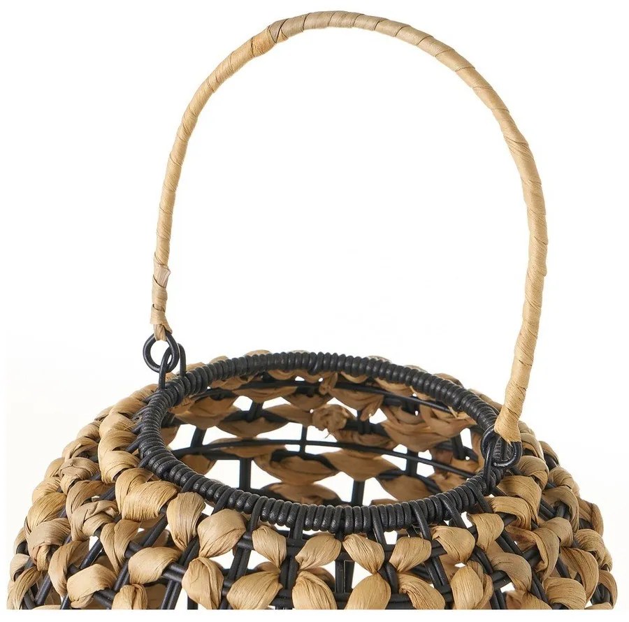 Čierna prírodná stolová lampa (výška 30 cm) – Casa Selección