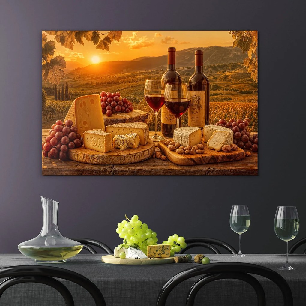 DUBLEZ | Farebný drevený obraz - Toskánske slnko