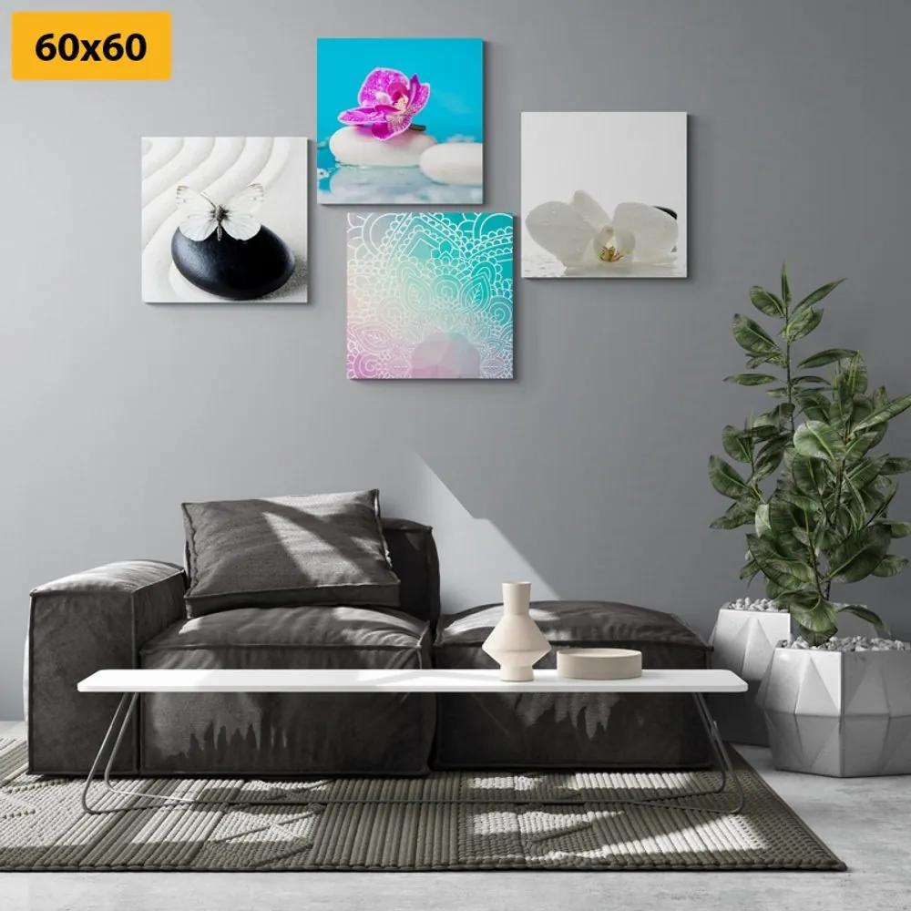 Set obrazov Feng Shui v zaujímavej farebnej kombinácií - 4x 40x40