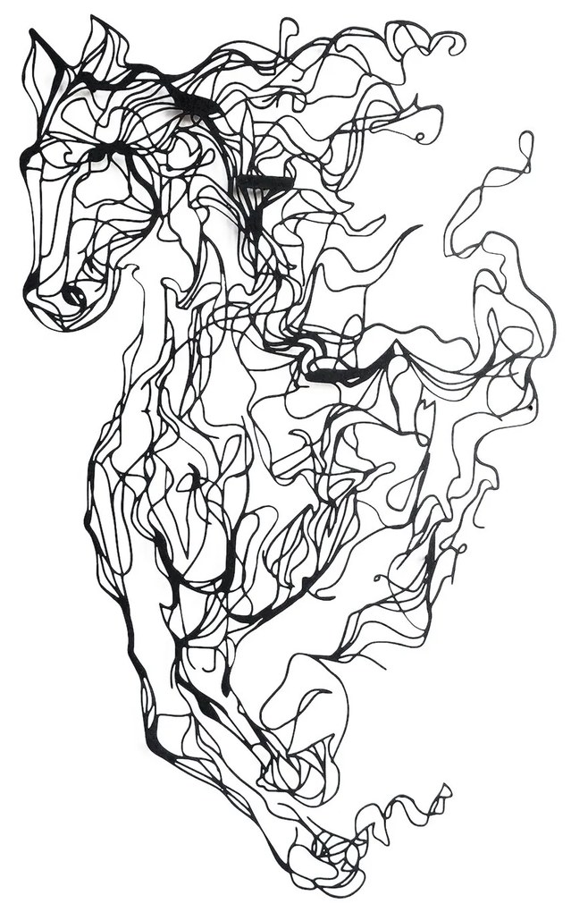 Metal Horse Line Art - APT724