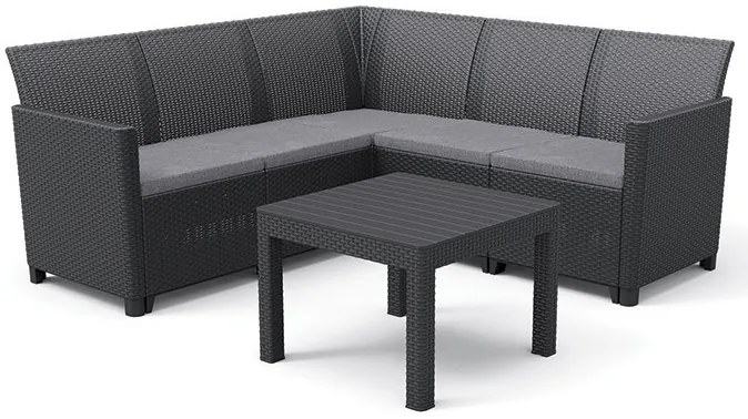 Allibert CLAIRE 5 SEAT CORNER set - grafit