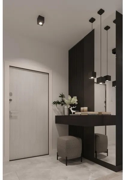 Sollux SL.0063 - Bodové svietidlo QUAD 2 2xGU10/40W/230V čierna