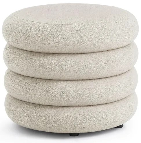 Taburetka MOLLIS krémovo biela